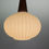 Thumbnail: Milk Glass & Teak Wood Pendant Lamp, Louis Kalff for Philips, 1960s Netherlands