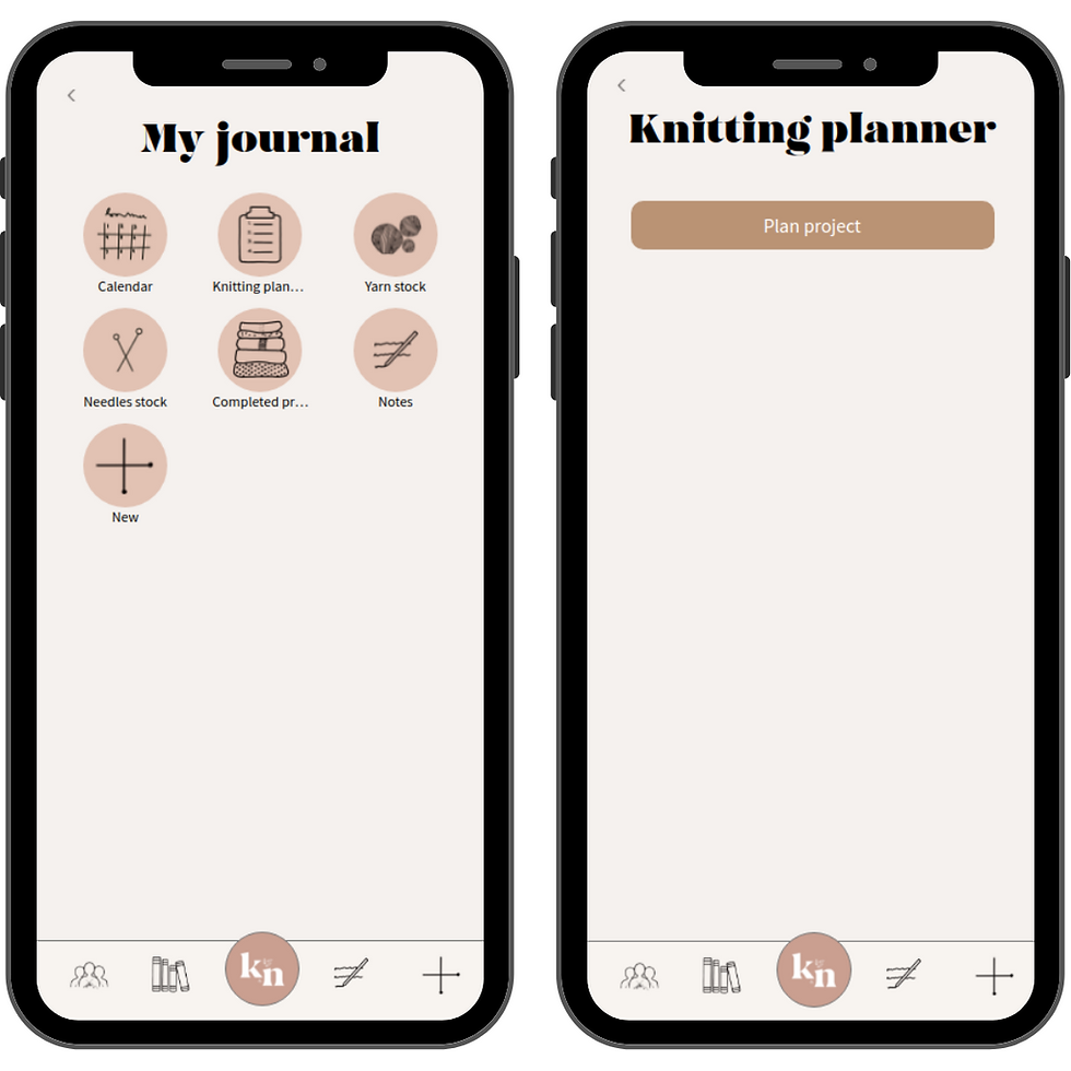 The knitting planner is similar the queue function on Ravelry.