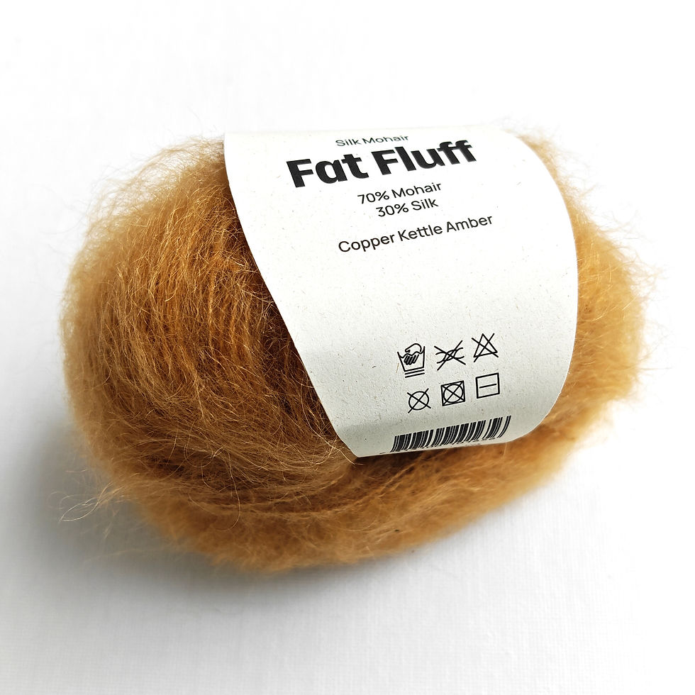 Adlibris Silk Mohair Fat Fluff in Copper Kettle Amber. Maybe?