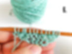 6. Work stitches from the (provisional) cast-on edge