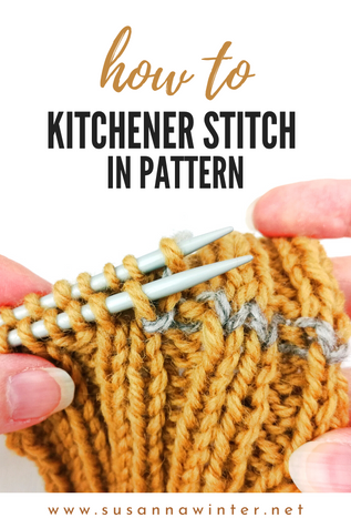 How to Kitchener Stitch in Pattern [Tutorial]