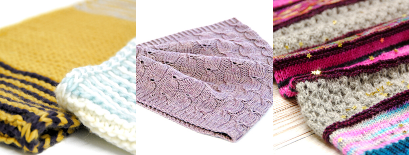A selection of cowl knitting patterns from my 2019 Indie Design Gift-a-long bundle