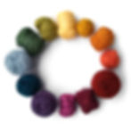 Color wheel made in 12 different skeins of yarn.