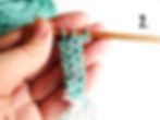 2. Work in garter stitch to create a long strip