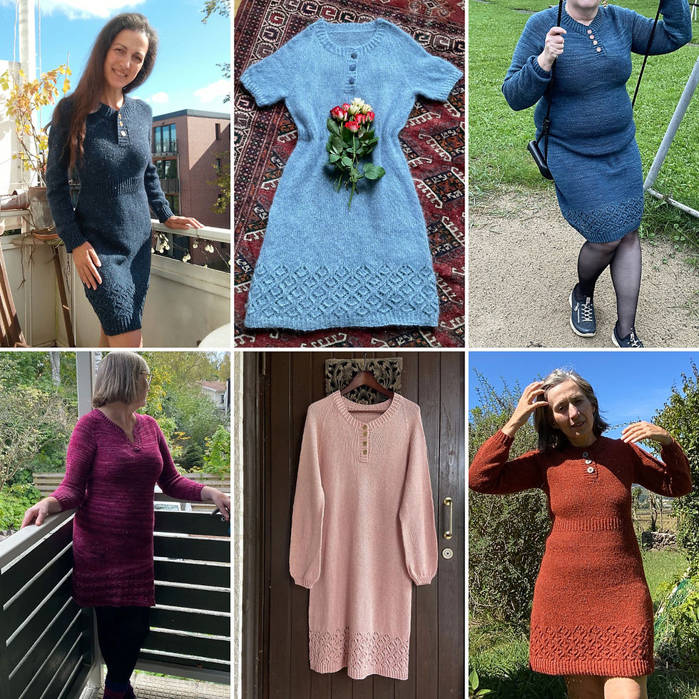 Test knitter versions of Draconides