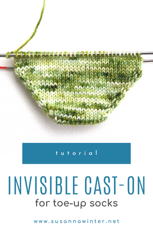 Invisible Cast-on for Toe-up Socks [TUTORIAL]