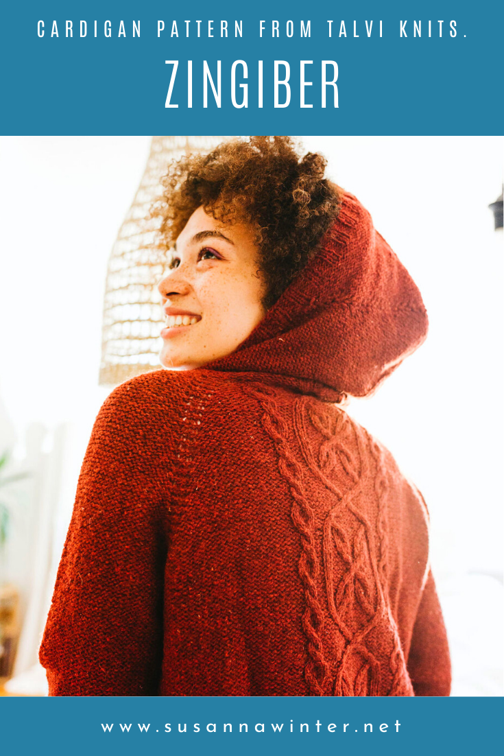 Zingiber :: a cabled cardigan knitting pattern from talvi knits.