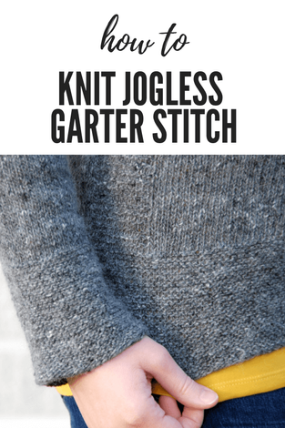 How to Knit Jogless Garter Stitch in the Round [Tutorial]