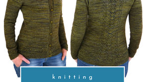 Wychwood Cardigan top-down compound raglan knitting pattern