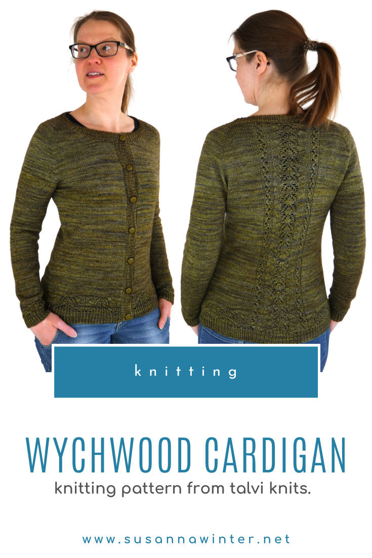Wychwood Cardigan top-down compound raglan knitting pattern
