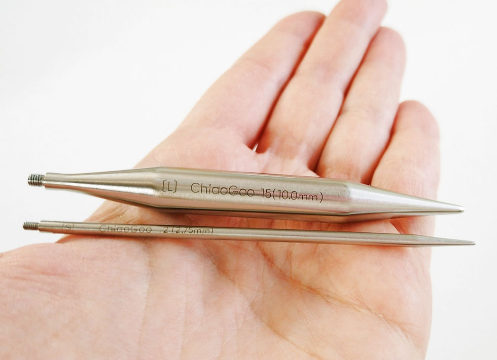 The complete set comes in sizes 2.75 mm (US 2) to 10 mm (US 15)
