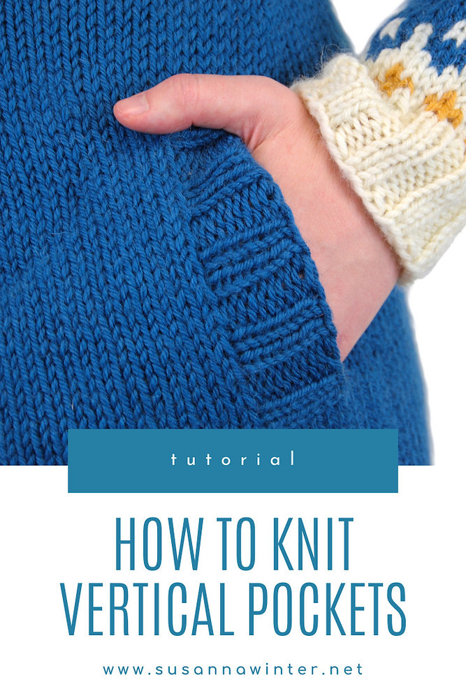 【Ameri Vintage】MEDI LOGO KNIT SET UP How to Knit Vertical Pockets [TUTORIAL] :: talvi knits.