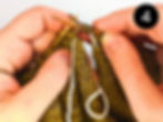 Knit the first stitch on the other side of the underarm to join.