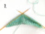 7. Continue with the body of the shawl