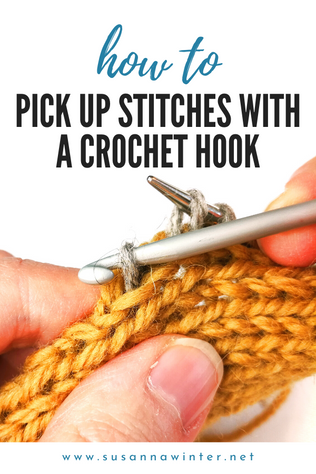How to Pick up Stitches with a Crochet Hook [Tutorial]