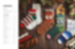 Table of contents for Knit a Box of Christmas Socks.