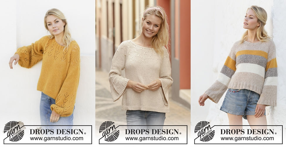 Statement sleeves in the Garnstudio Spring/Summer 2019 collection