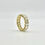 Thumbnail: Luxury emerald eternity ring set in polished 18K yellow gold