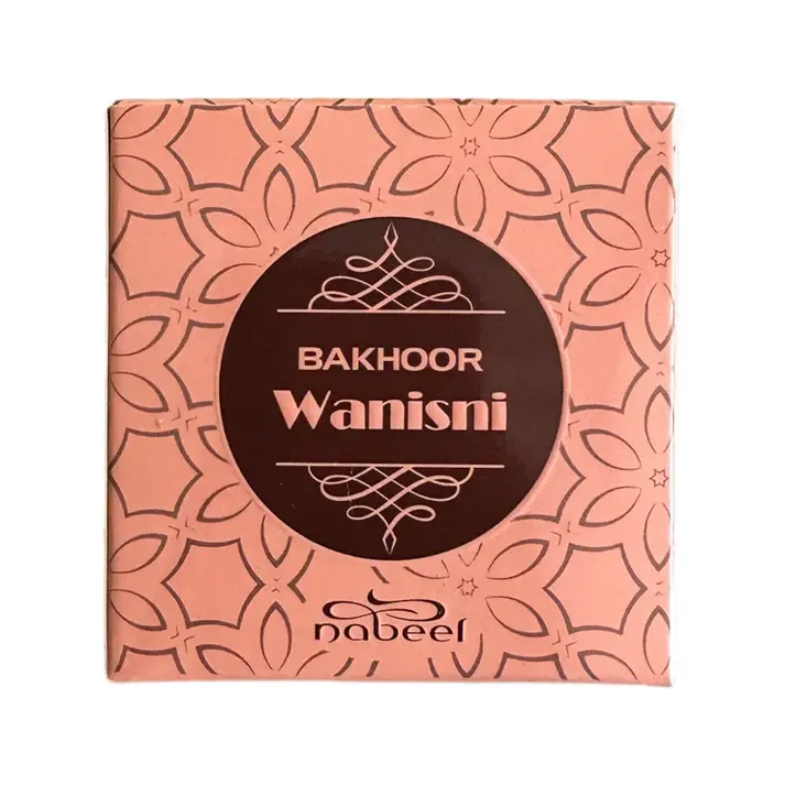 Front view of bakhoor in packaging