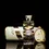 Thumbnail: Front view of perfume bottle and tube packaging thats laying on its side.