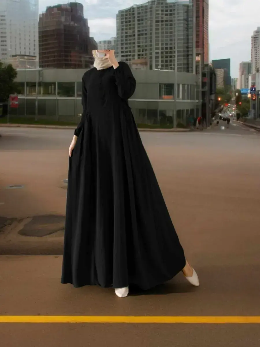 Front view of maxi dress