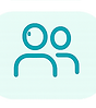 Icônes minimalistes turquoise sur fond vert.png