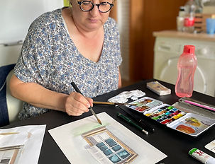 Cours de peinture à l'aquarelle et de dessin, un progression imédiate
