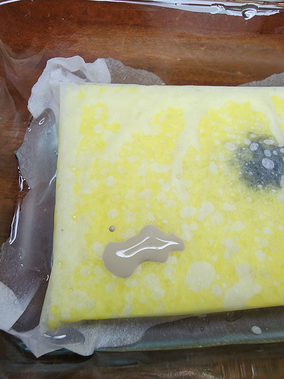 Liquidy paint from out of the bottle