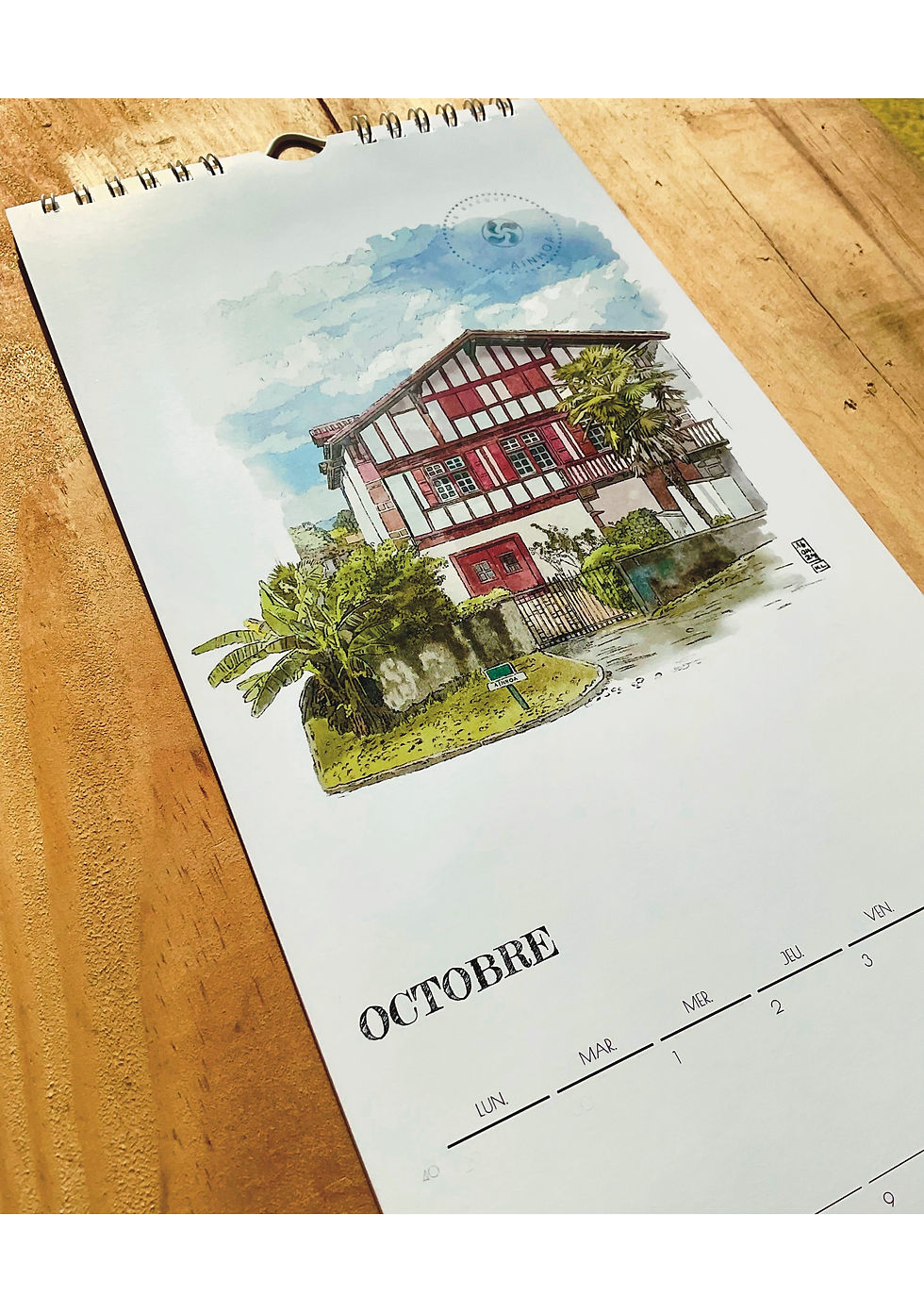 Miniature : Calendrier 2025 Pays Basque aquarelles
