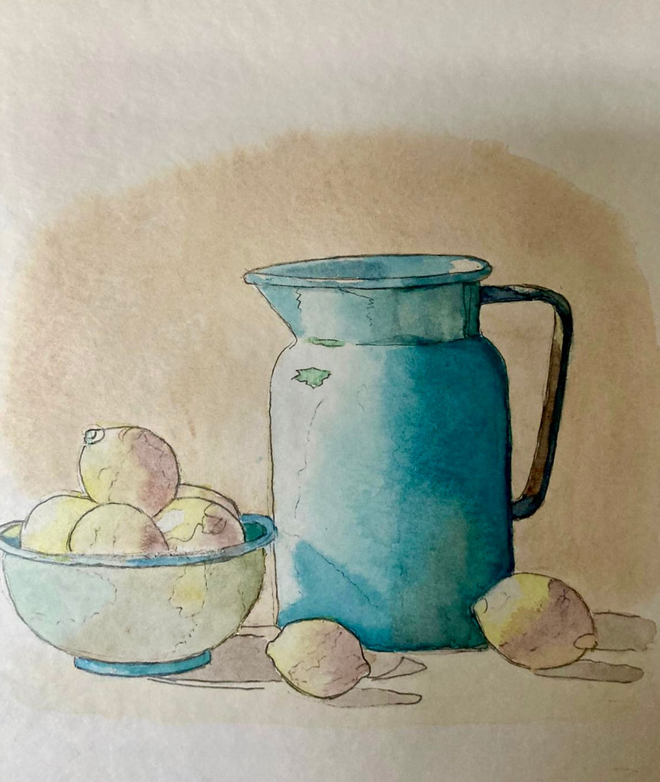 Étudier une nature morte à l’aquarelle : un exercice clé pour progresser Apprenez à observer, composer et peindre en jouant sur les formes, la lumière et les contrastes.