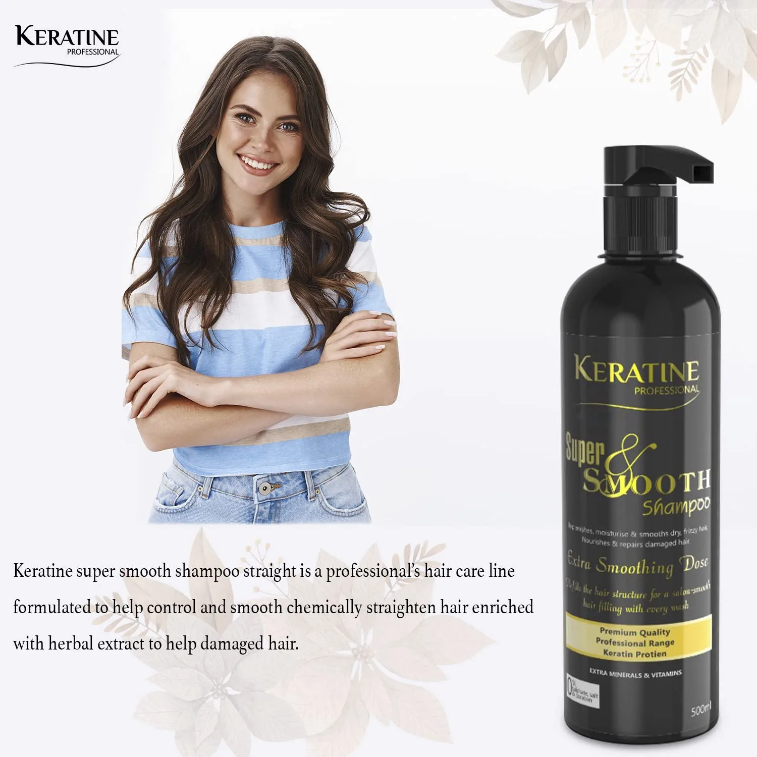 Thumbnail: KERATINE PROFESSIONAL Super Smooth Shampoo 500 ML