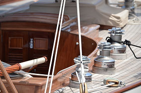cubierta del barco de vela