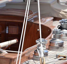 cubierta del barco de vela