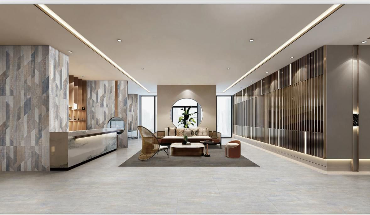 luxurious lappato tile. Metallic silver 60 x 120