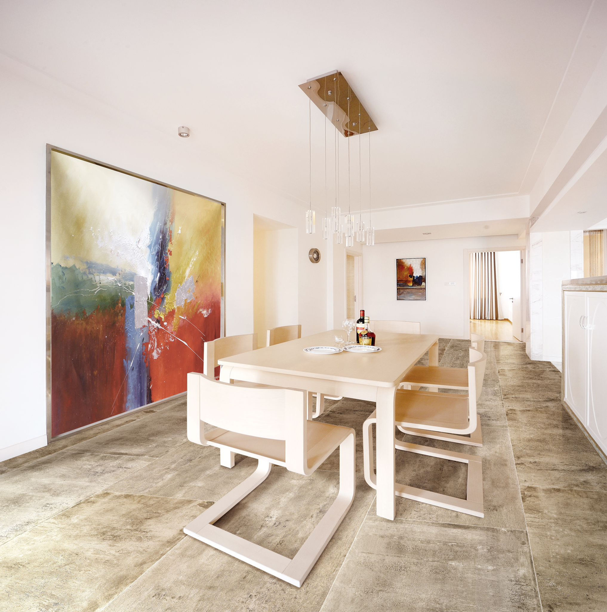 Polishes taupe concrete 1200 x 600