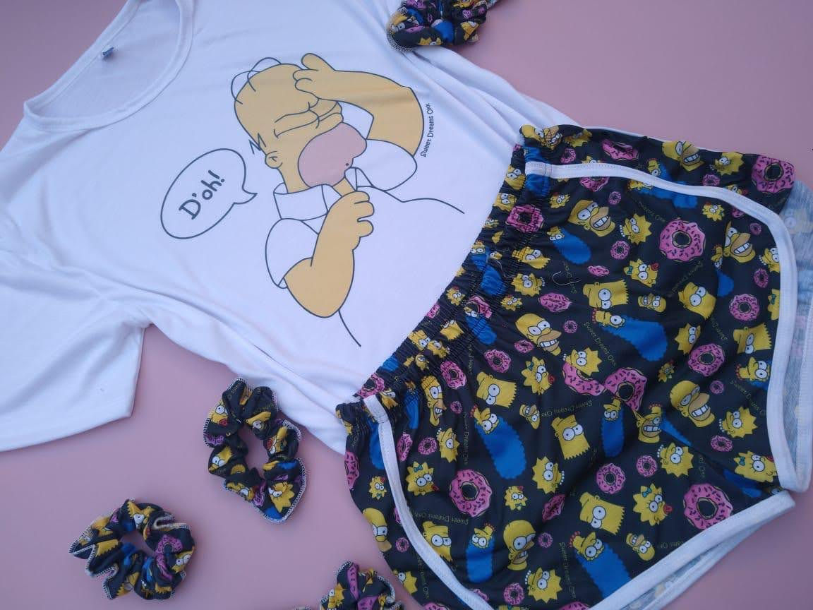 Pijama Homero negro