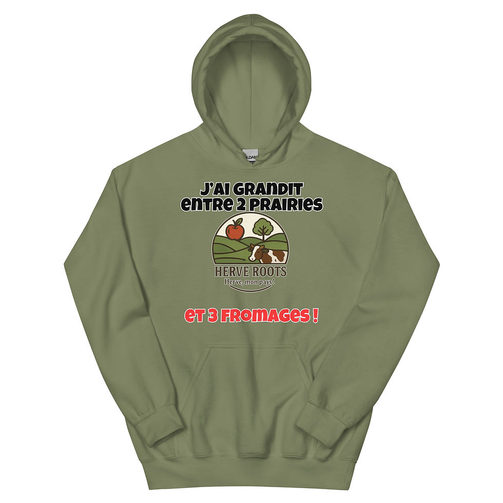 Miniature : Unisex Hoodie Herve j'ai grandit...