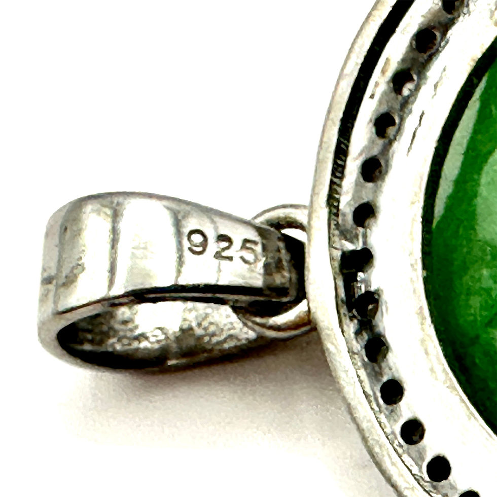 Thumbnail: 72ct Carved Emerald and Diamond Pendant