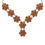 Thumbnail: Floral Motif Amber Necklace