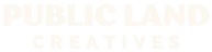 Public Land Creative Cream Text Logo