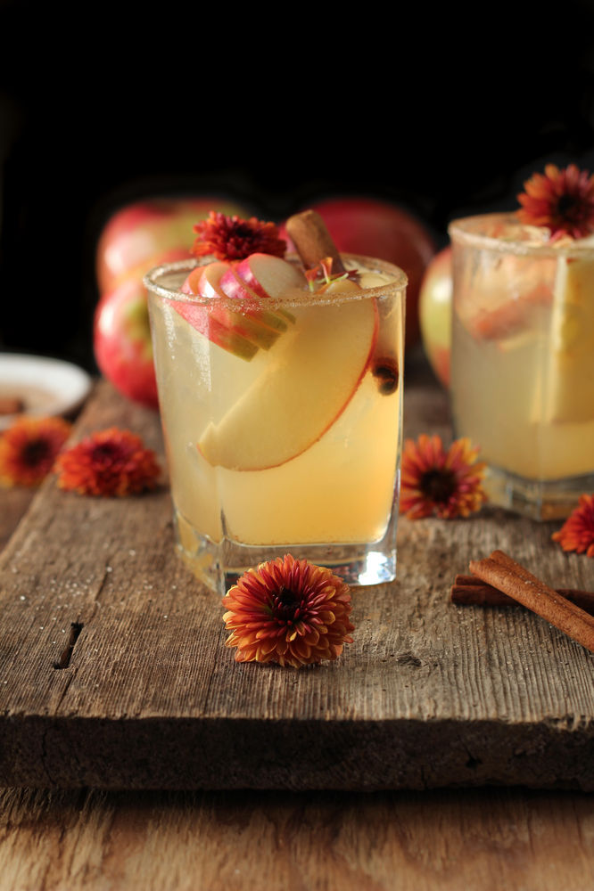 mulled apple cider mule