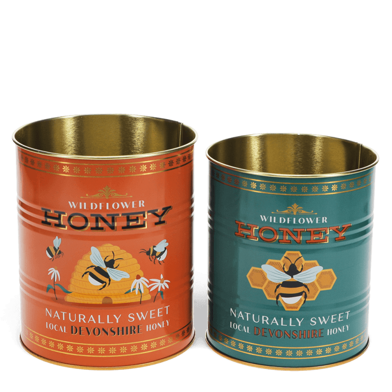 Thumbnail: Honey Themed Storage Tins (Medium)