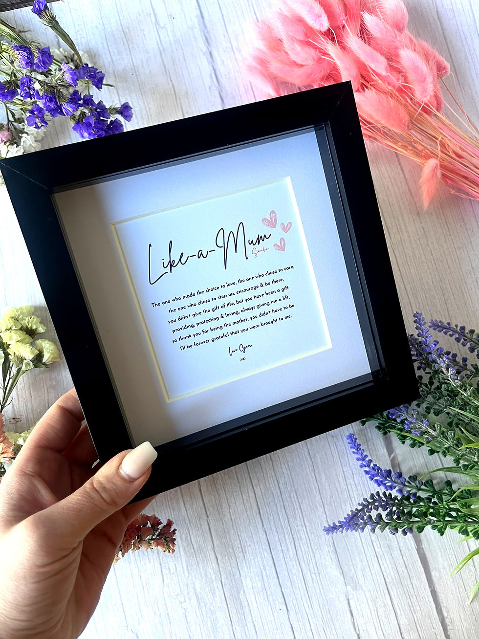 Thumbnail: Beautiful 'Like a Mum' Meaningful Poem Frame Gift