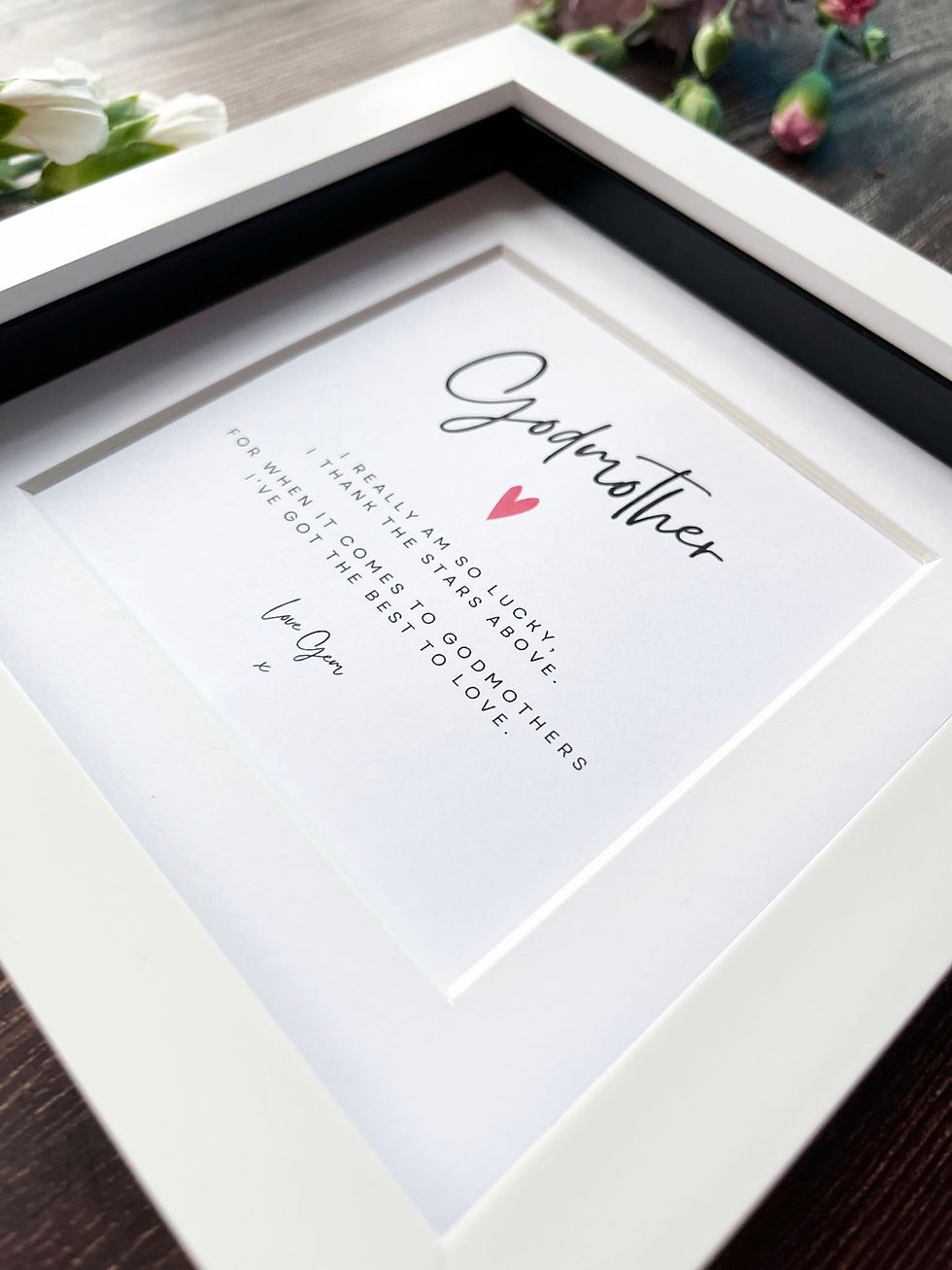 Thumbnail: Personalised Godmother Framed Poem