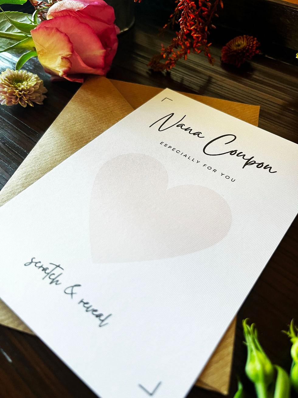 Thumbnail: Nana / Grandma Scratchcard Coupon - Perfect for Mothers Day or Birthday