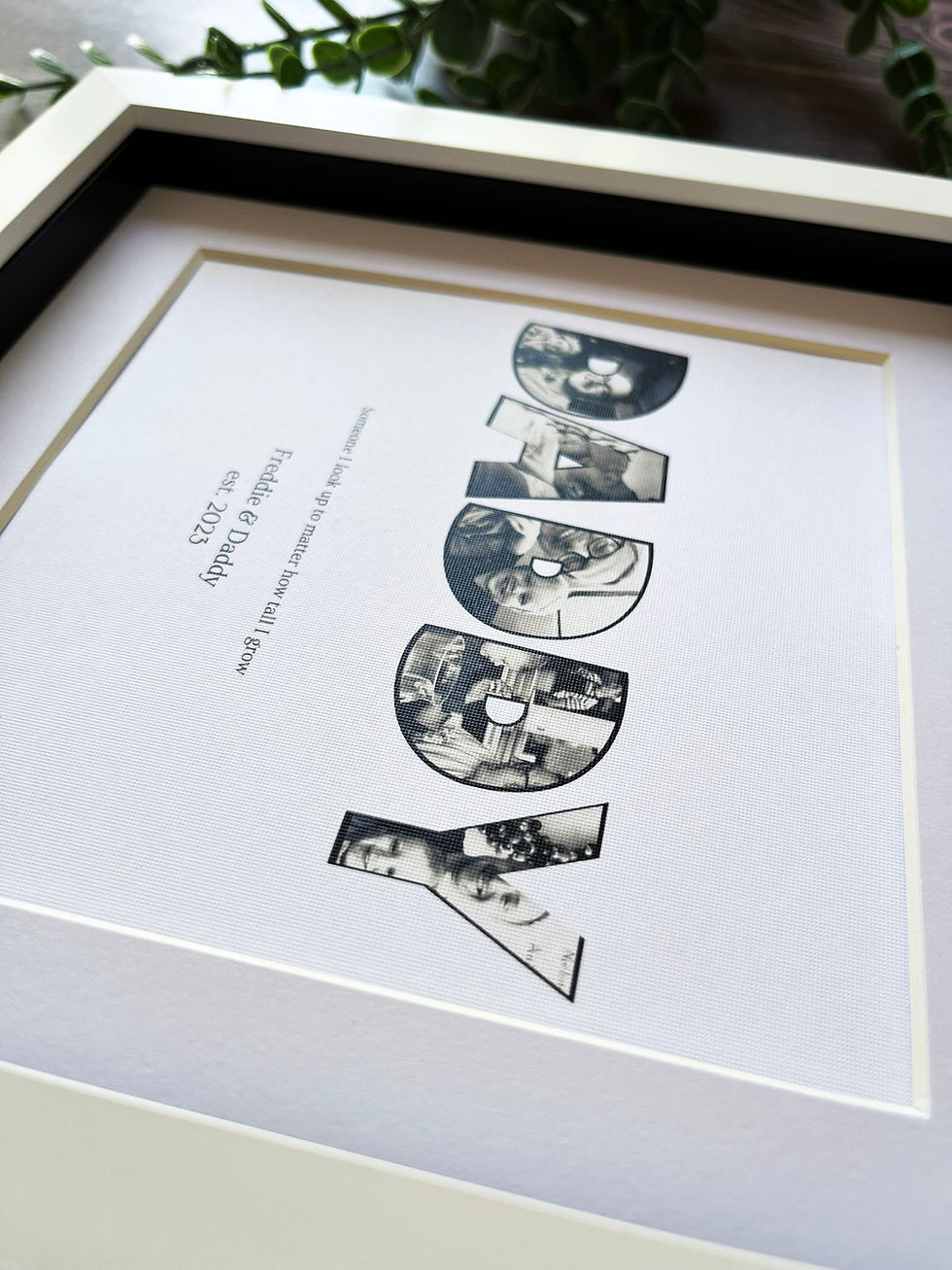 Thumbnail: Dad / Daddy Photo Word Frame Gift - Perfect for Fathers Day or Birthday