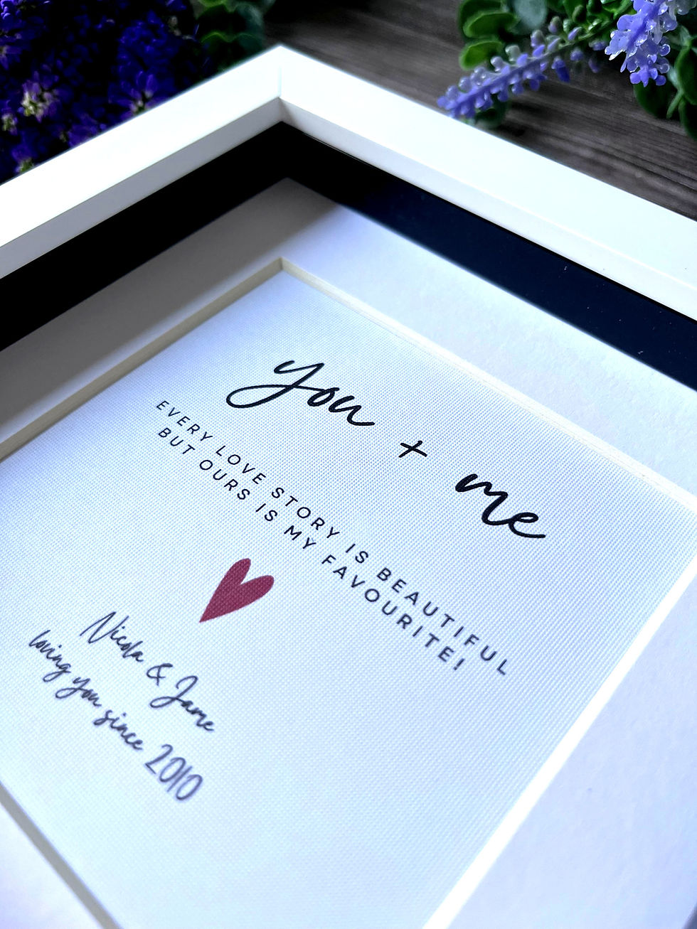 Thumbnail: Personalised Love Poem Framed Print - Romantic Gift for Valentines | Anniversary