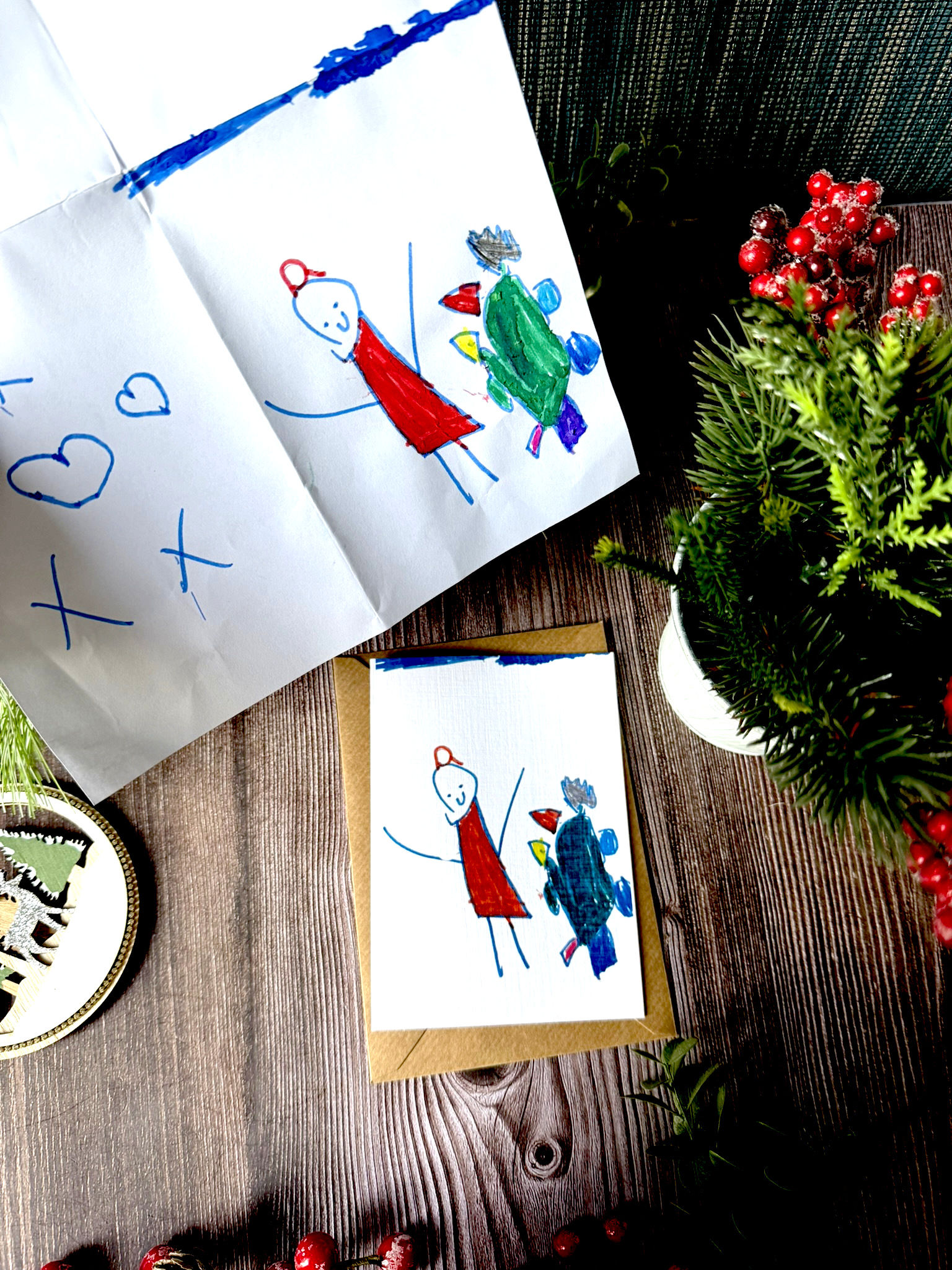 Children’s Drawing Christmas Cards
