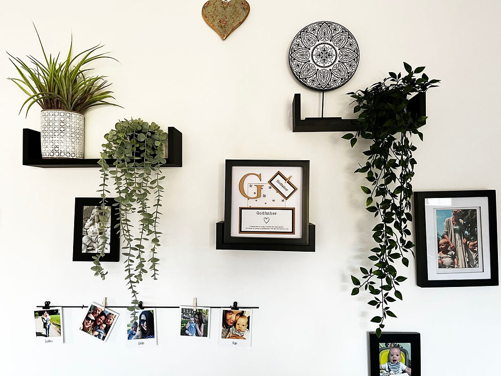 Thumbnail: Gift for Godfather - Personalised Wall Frame Present - Fathers Day/Birthday