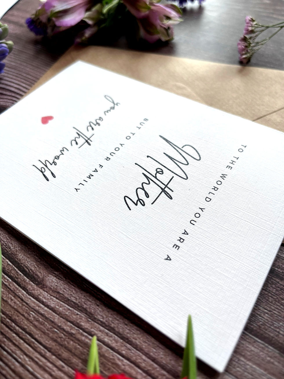Thumbnail: FREEBIE - Mum Beautiful Script Card
